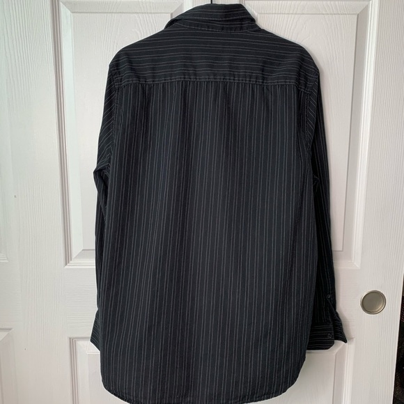 INC International Concepts Black Button Down Shirt Sz Large - Picture 5 of 8